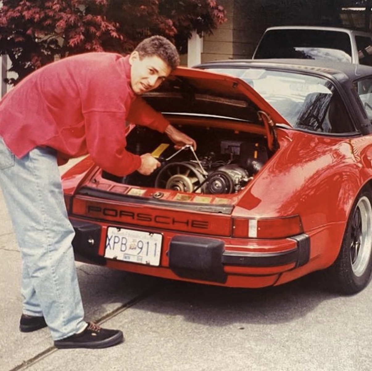 Juan working on his first Porsche 911
