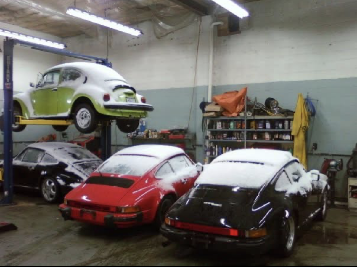 The Capstan Way shop — a two-bay workshop with two vehicle lifts